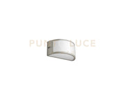 APPLIQUE FABIUS SILVER 1 LUCE ATTACCO E27 BIEMISSIONE IP44 L.25CM