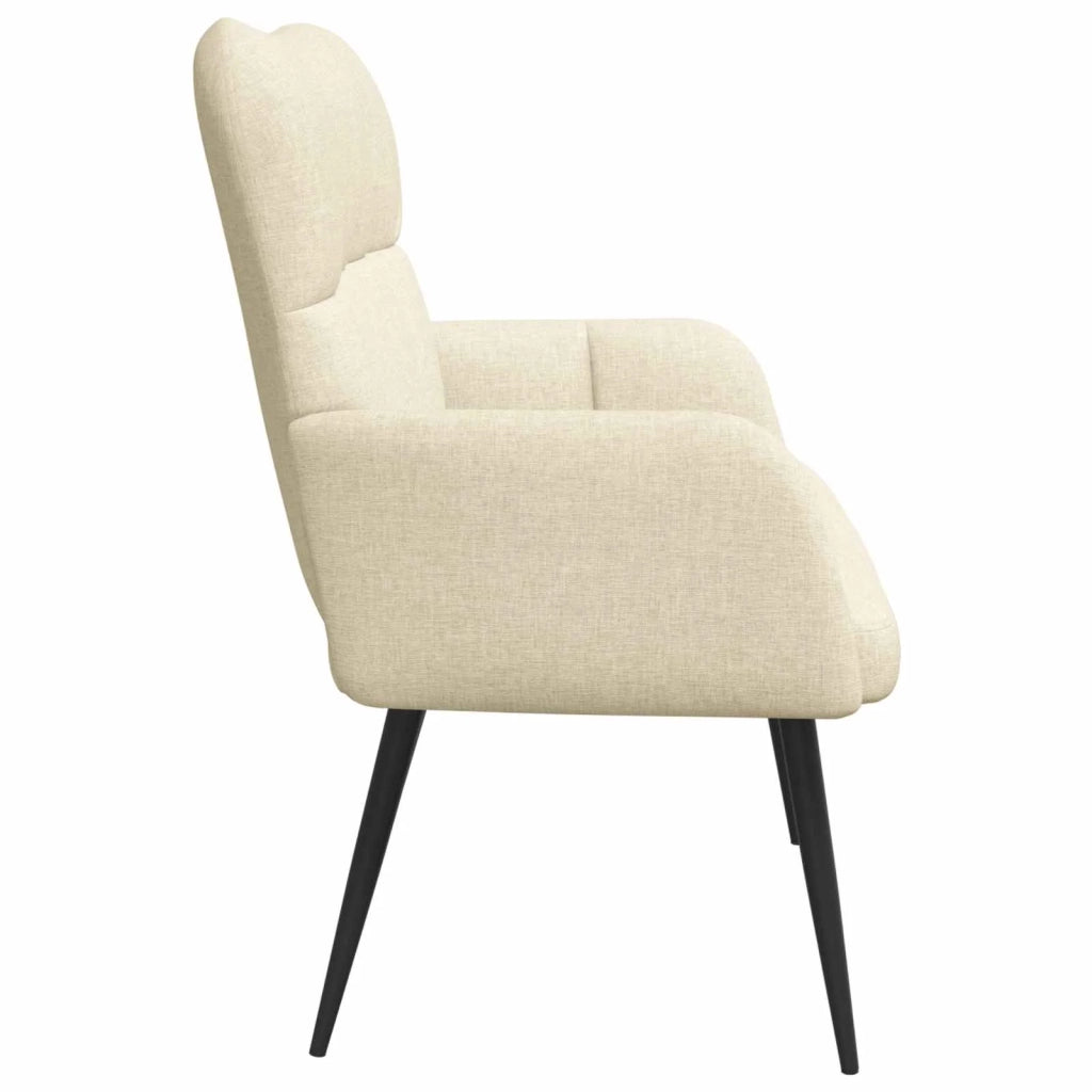 Sofa a Due Posti Crema 115 x 61 x 87 cm Tessuto 42028936