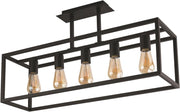 Plafoniera CRATE Nowodvorski nera 76cm metallo 5xE27