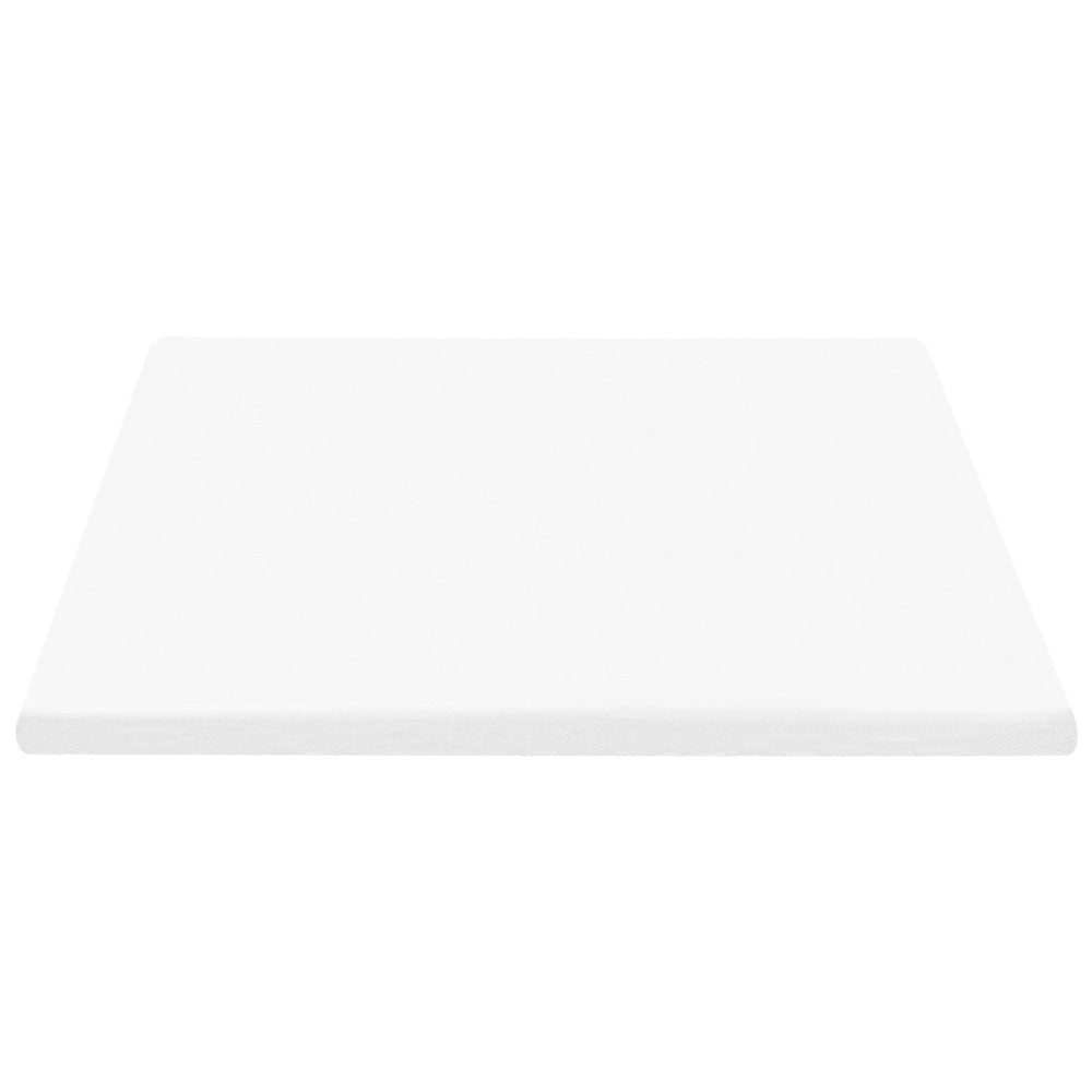 Coprimaterasso in schiuma bianco 140 x 200 cm comfort morbidezza