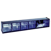 Blinky 4034506 Cassettiera Multibin 6 Cassetti Ribaltabili Fissaggio a Parete 60x9.5x11.5 cm colore Nero