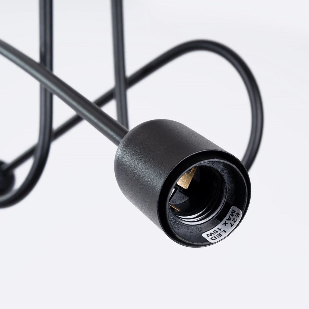 Lampadario LOOP 2 nero