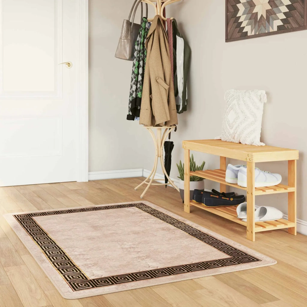 Runner in Moquette | Runner Tappeto MARSA Nero 100 x 150 cm Poliestere e PVC