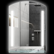 Specchio da Bagno con Illuminazione LED ¨C Minimal ¨C Bianco 50x12x70 cm