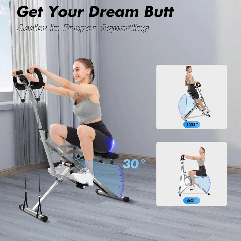 Bicicletta Ellittica Squat Machine ¨C Xylo ¨C Grigio