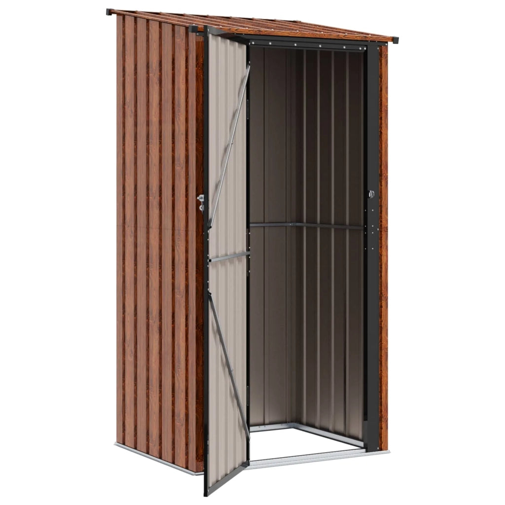 Casette da giardino Marrone 103 x 86 x 200 cm Metallo