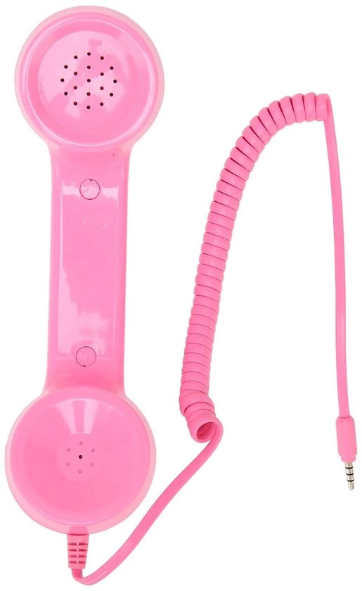 Telefonino Retro con Regolazione del Volume - Connesione 3,5 mm - Adatto per Smartphone/Computer - Materiale ABS - Cavo di 9 Piedi - Ricevitore di Telefono