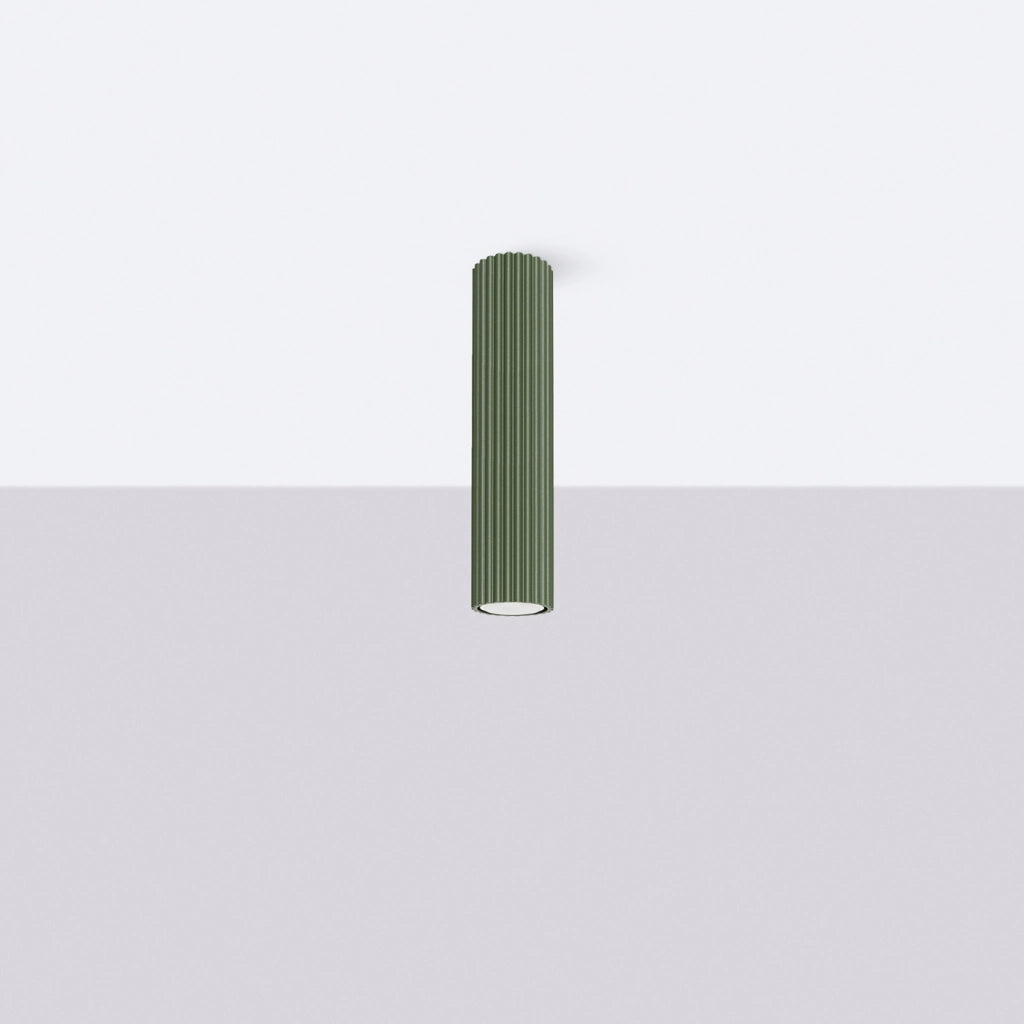 Lampada da soffitto KARBON 30 verde oliva