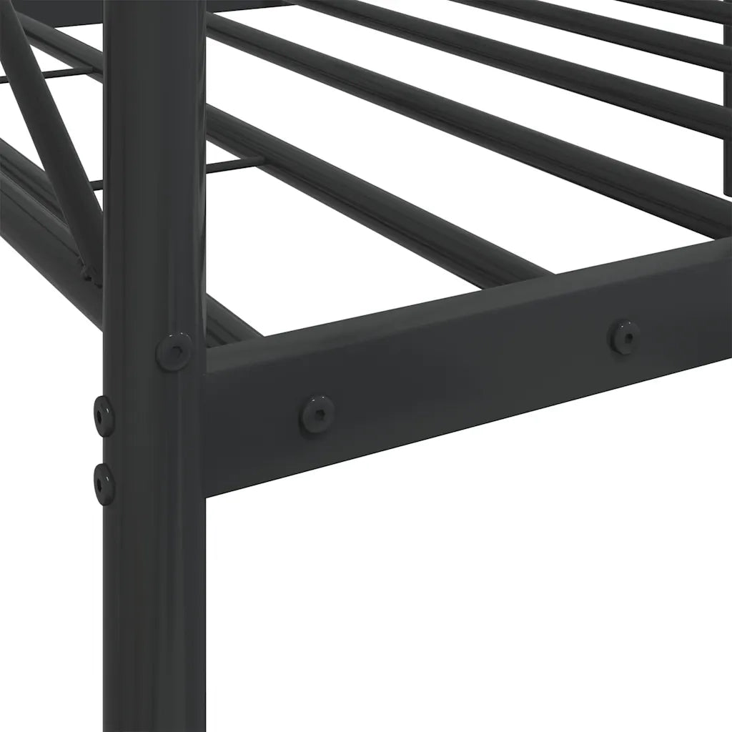 Dormeuse senza Materasso Nero 90x200 cm in Acciaio 4104668