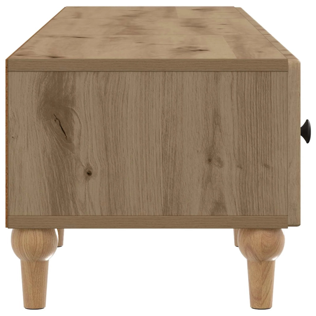 Mobile TV con cassetto-Credenza per TV Rovere Artigianale 147 x 34,5 x 30 cm 859955