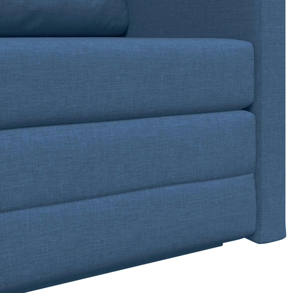 Divano letto | Sof¨¤ letto | Letto singolo 110cm Blu Tessuto