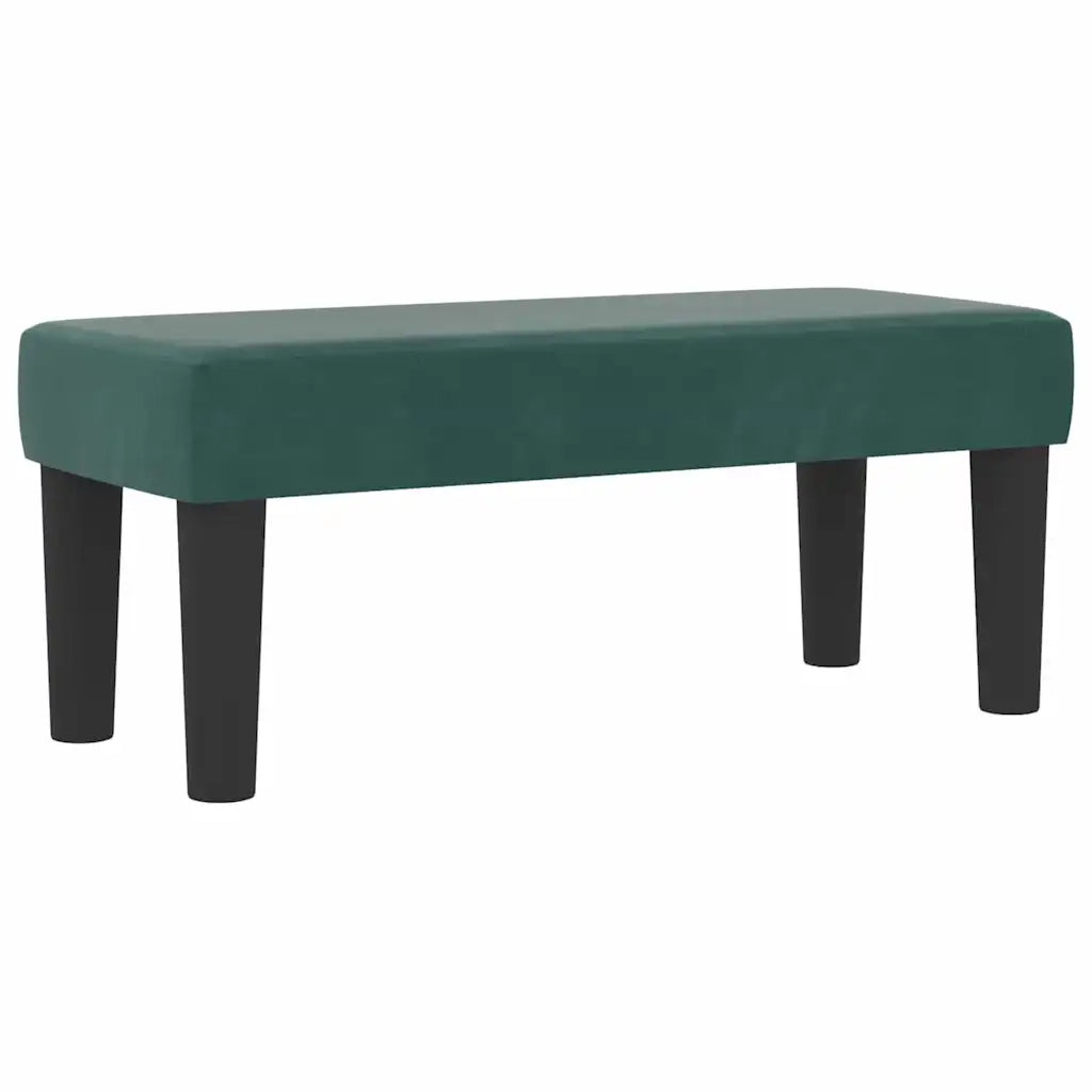 Letto a molle con cuscino Verde scuro 200 x 80 cm Velluto 3344477