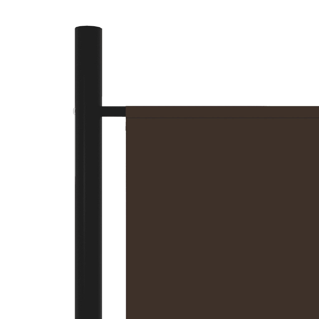 Divisorio Ambienti | Divider per stanze | Paravento a 5 Pannelli Marrone 250x180 cm
