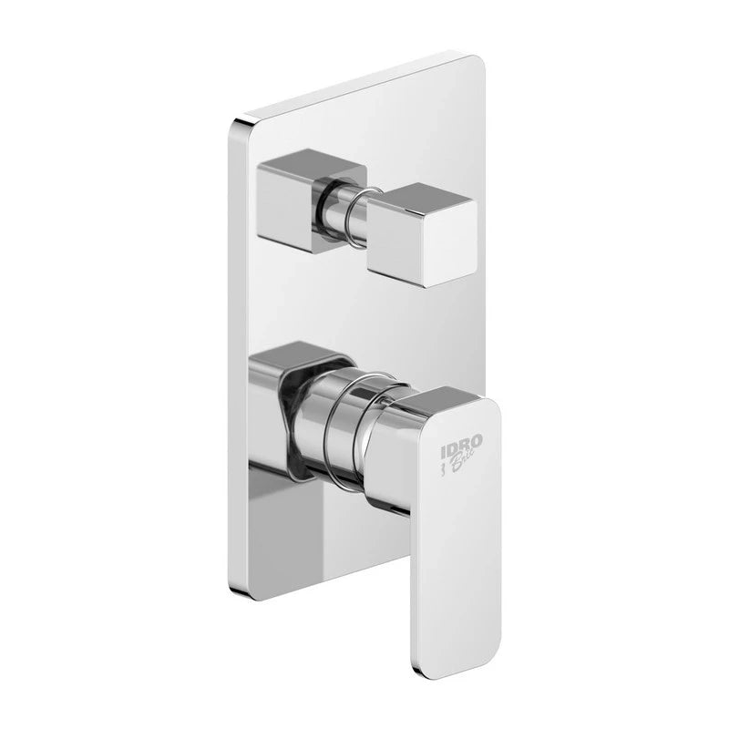 Miscelatore incasso doccia con deviatore Bevel Ø35 cromato