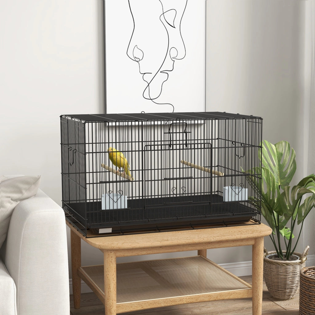 Gabbia per Uccelli ¨C Minimal ¨C Nero 77x46x45 cm