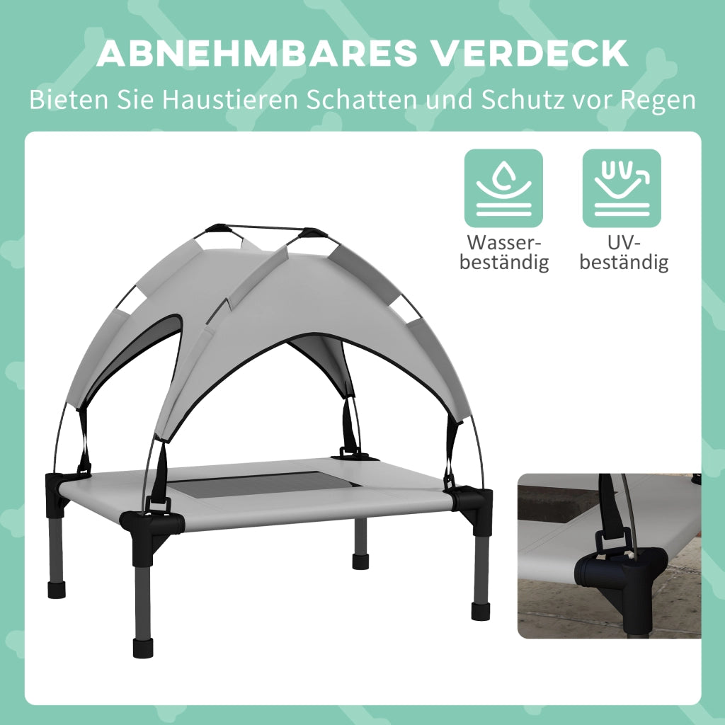 Cuccia per Cane con Tetto ¨C Minimal ¨C Grigio Chiaro 61x46x63 cm