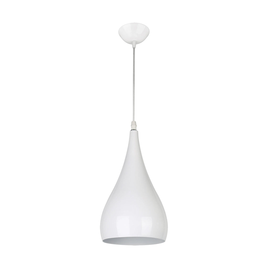 Lampada a sospensione moderna bianca JUSTA Struhm E27 Ø16