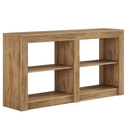 CONSOLE 150x35x85 cm a 3 livelli in MDF marrone