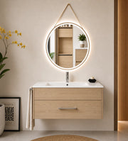 Mobile bagno con lavabo ORIGENBATH FLORENCIA senza specchio 60x45 cm estepa