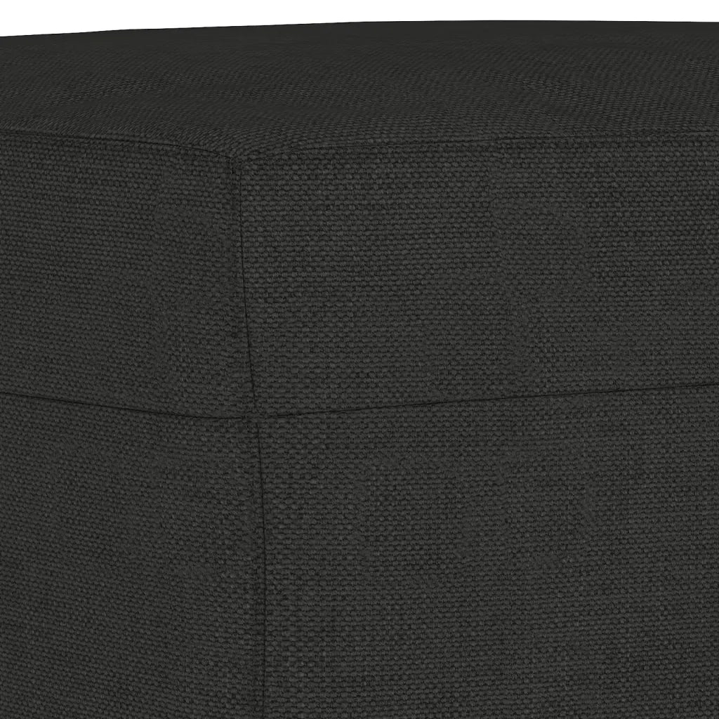 Panca-Sgabello Nera 100x35x41 cm in Tessuto 390846