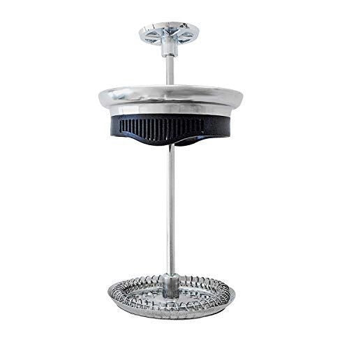 Bialetti 0003130-NW Preziosa Caffettiera Francese 1 L Acciaio Inox Vetro colore Acciaio Inox