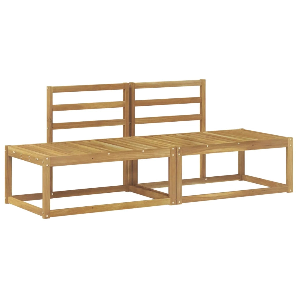 Divano da Esterno 2 Pezzo Bianco 182,5 x 63 x 73 cm 901482