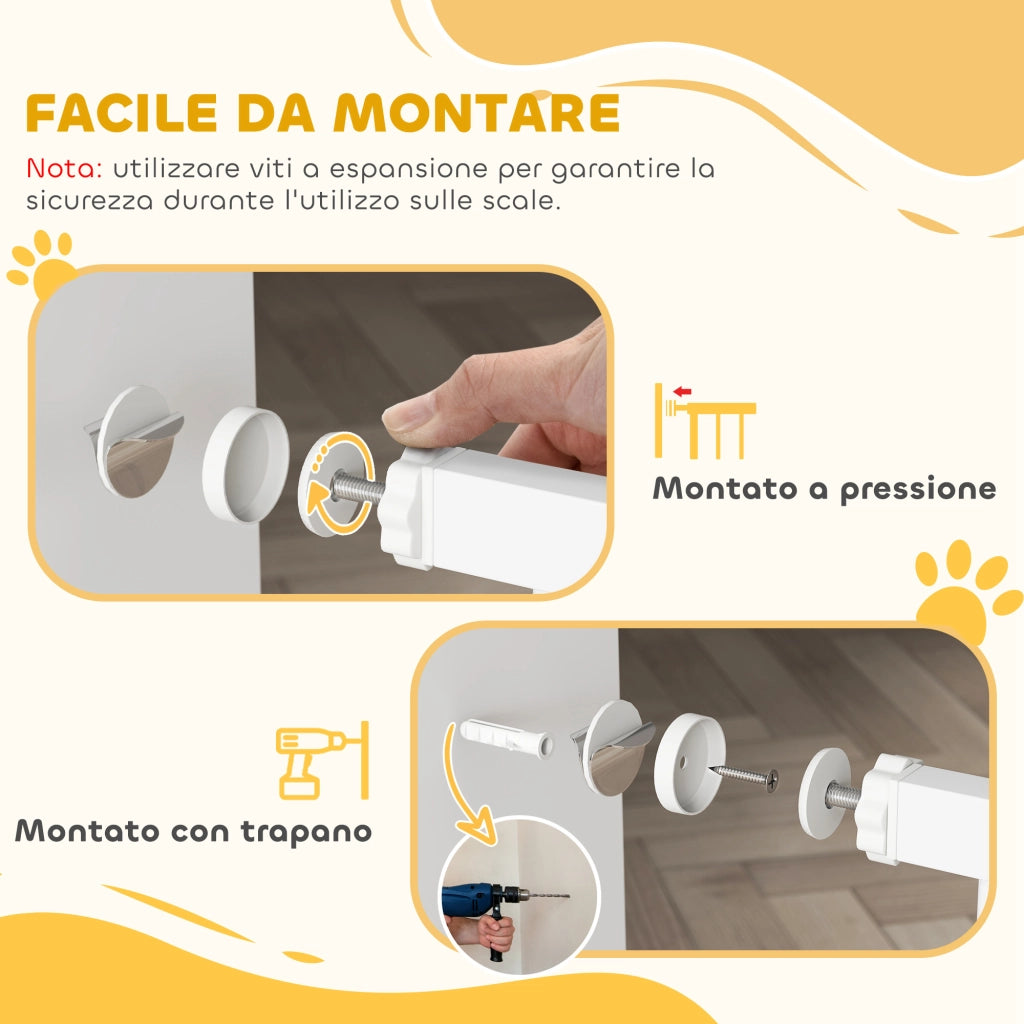 Cancelletto Sicurezza per Cani ¨C Minimal ¨C Regolabile 76-97 cm
