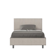 Letto 1 Piazza e Mezzo 120x200 cm con Rete Adele Labirinto 01 Bianco