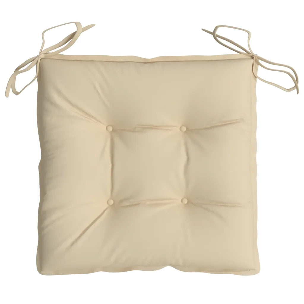 Cuscini per Pallet 2 pz Beige 50x50x7 cm Tessuto Oxford 361516