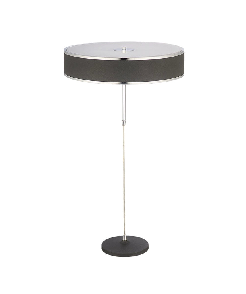 Lampada da tavolo moderna grafite tonda 2xE14 Jupiter