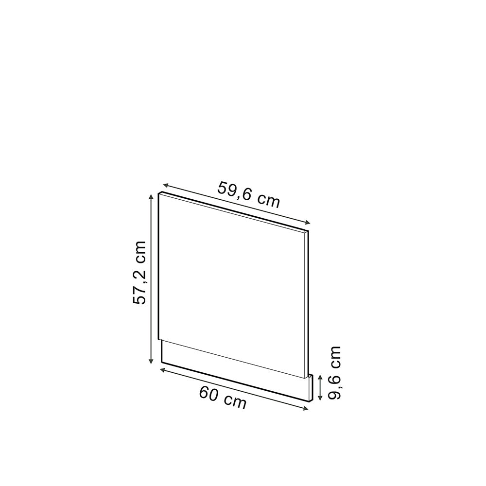 Vicco Pannello frontale Rosso 60 cm , PL Marmo