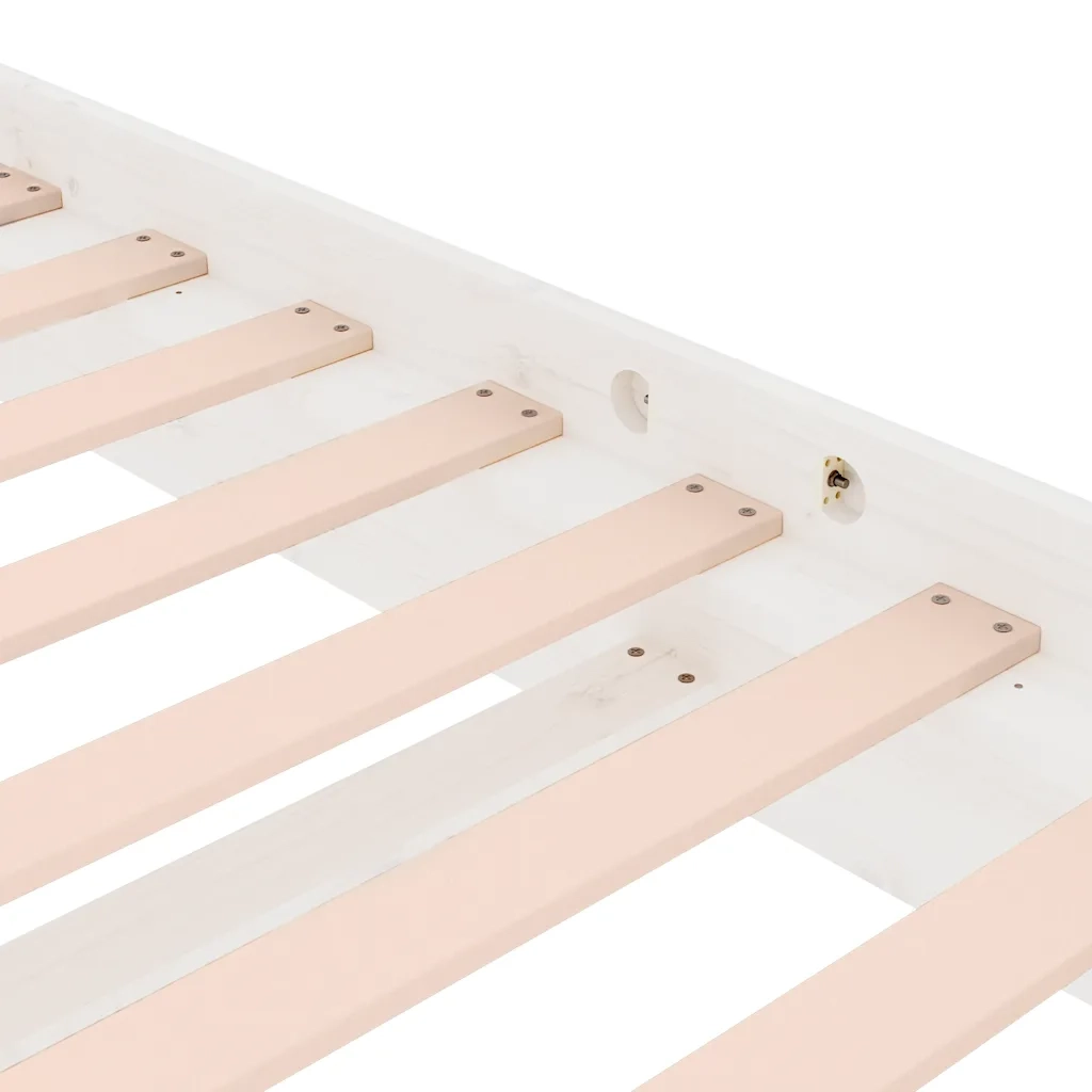 Giroletto Bianco in Legno Massello 90x200 cm