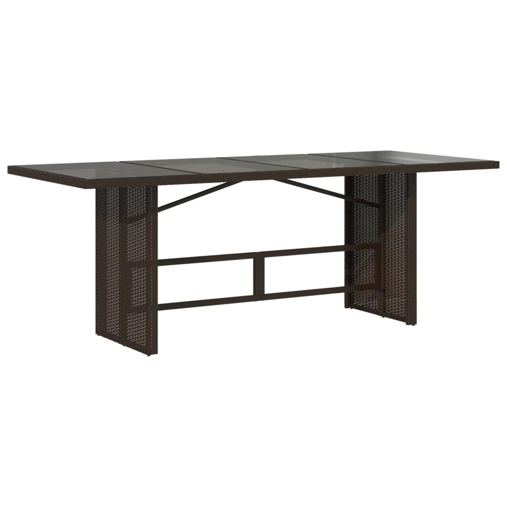 Set Bistrò da Giardino 7 pz con Cuscini in Polyrattan Marrone 3276921