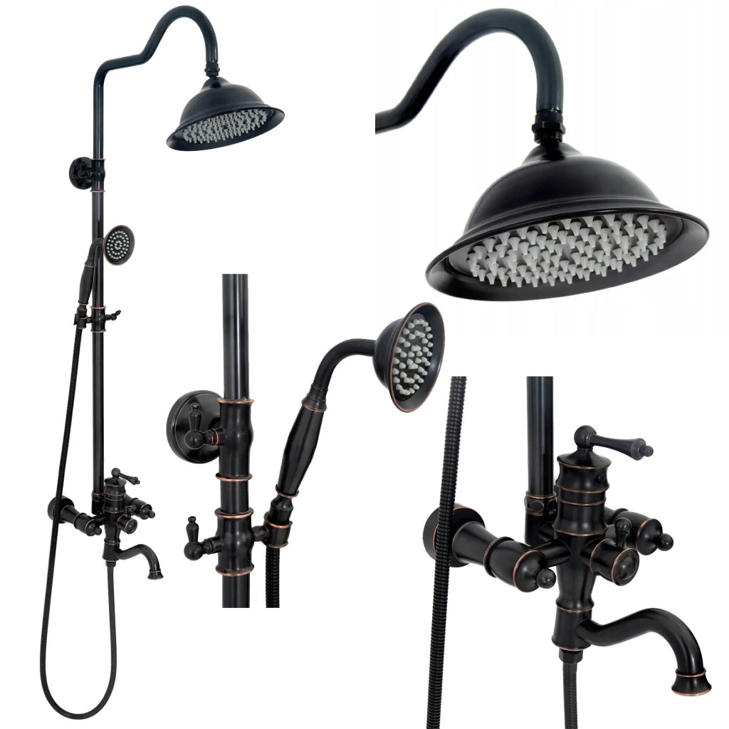 Set Doccia Con Beccuccio Rea Vintage Black