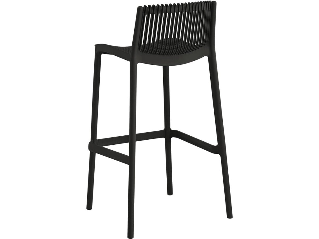 Set di 2 seggioloni impilabili in plastica "Néora" - Nero