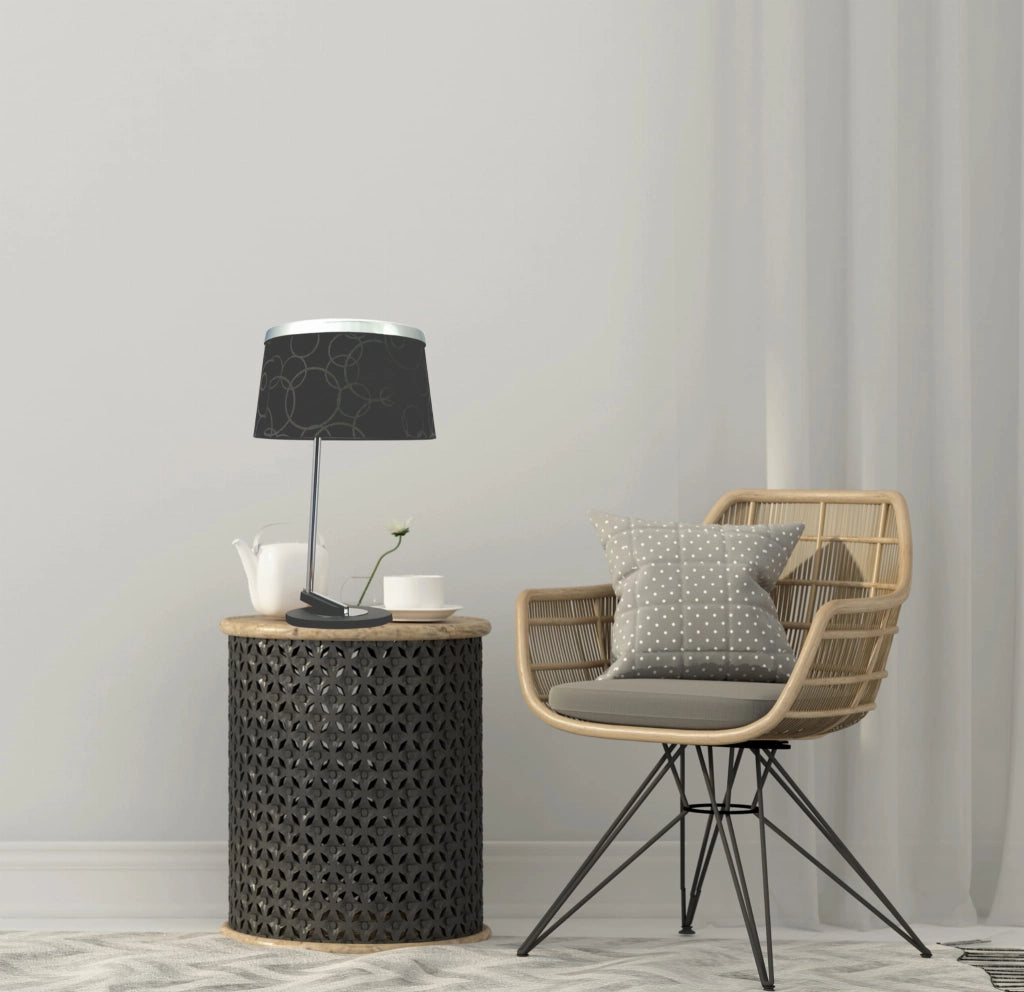 Lampada tavolo Candellux Impresja nera E27 regolabile