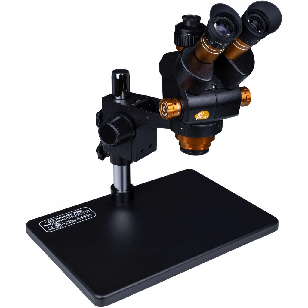 Set Microscopio Professionale Haumea PRO Black Series con Camera 4K USB-C e Illuminatore LED 144x – Zoom 6