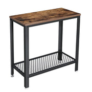 Console ingresso industriale compatta in truciolato e metallo 60x30x60 cm