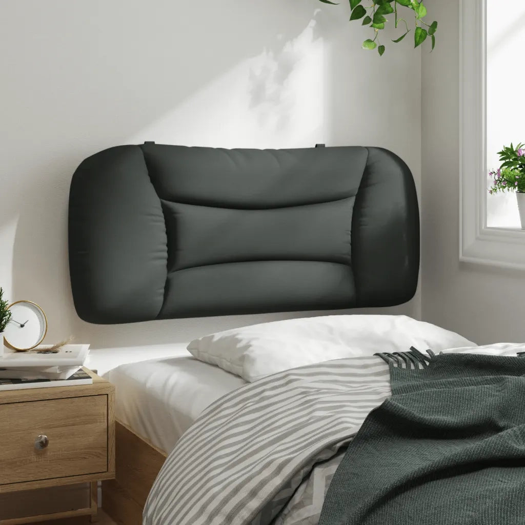 Cuscino Testiera Hvar Grigio Scuro 90 cm in Tessuto 374538