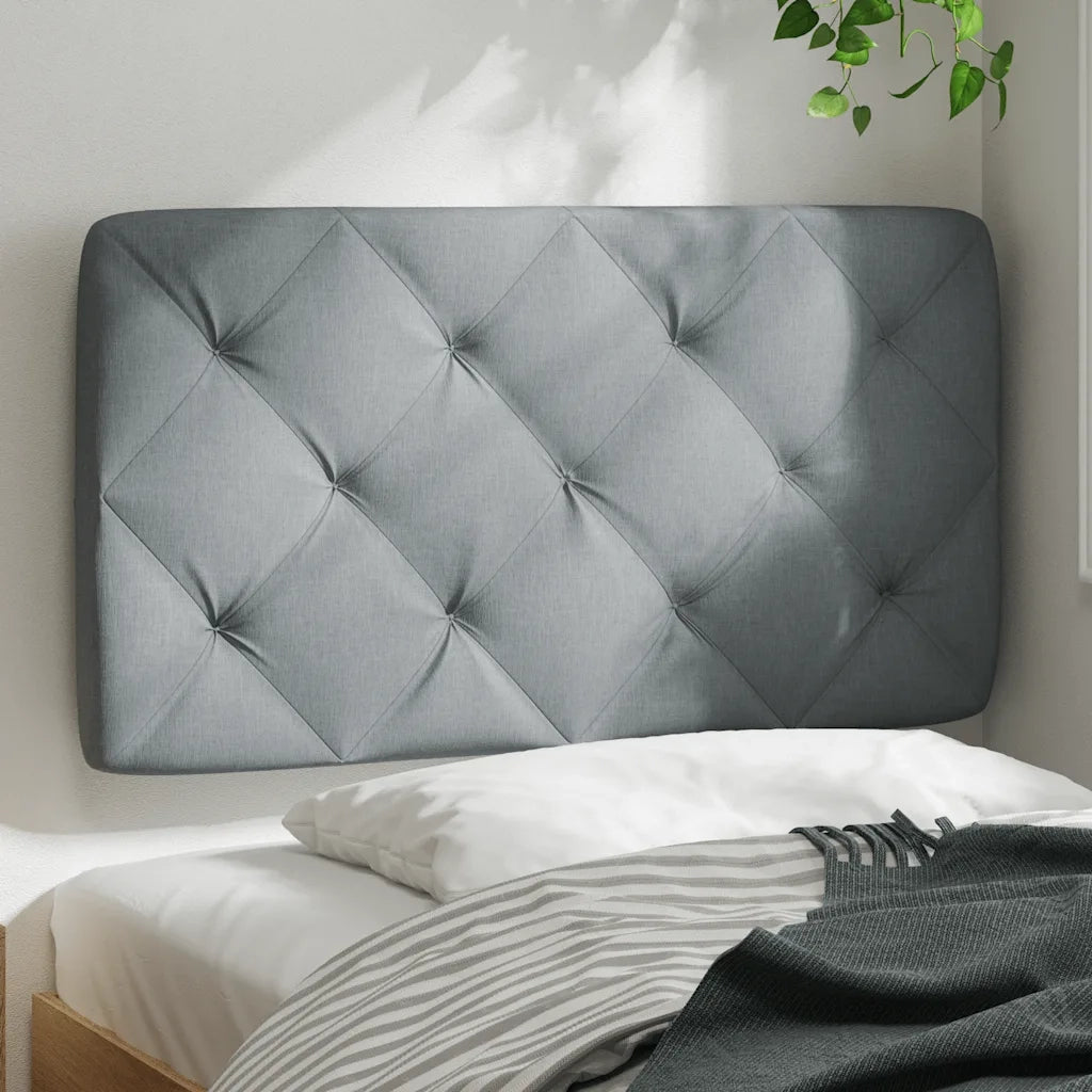 Cuscino Testiera Grigio Chiaro 80 cm in Tessuto 4019191