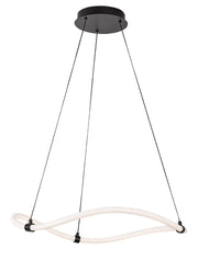Lampada a sospensione LED Rabalux Serena Ø64cm nera