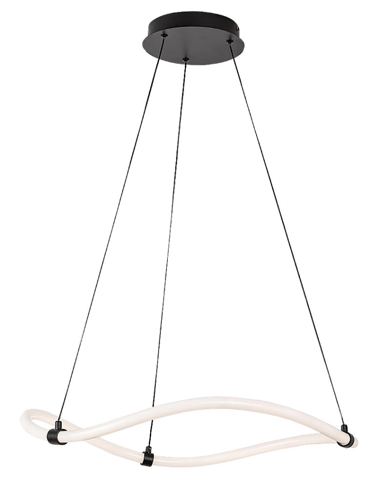 Lampada a sospensione LED Rabalux Serena Ø64cm nera