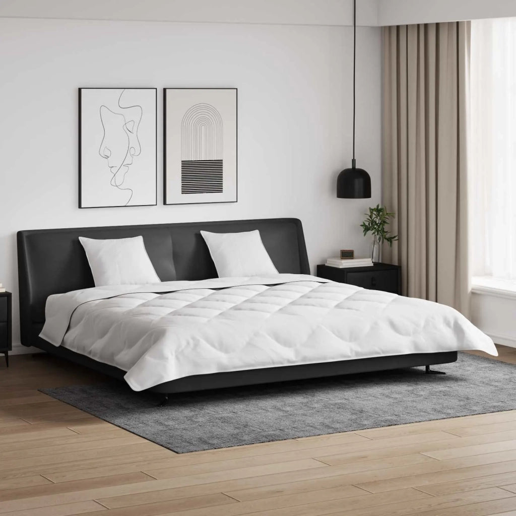 Piumone | Duvet Invernale con cuscino 3 pz Bianco Microfibra