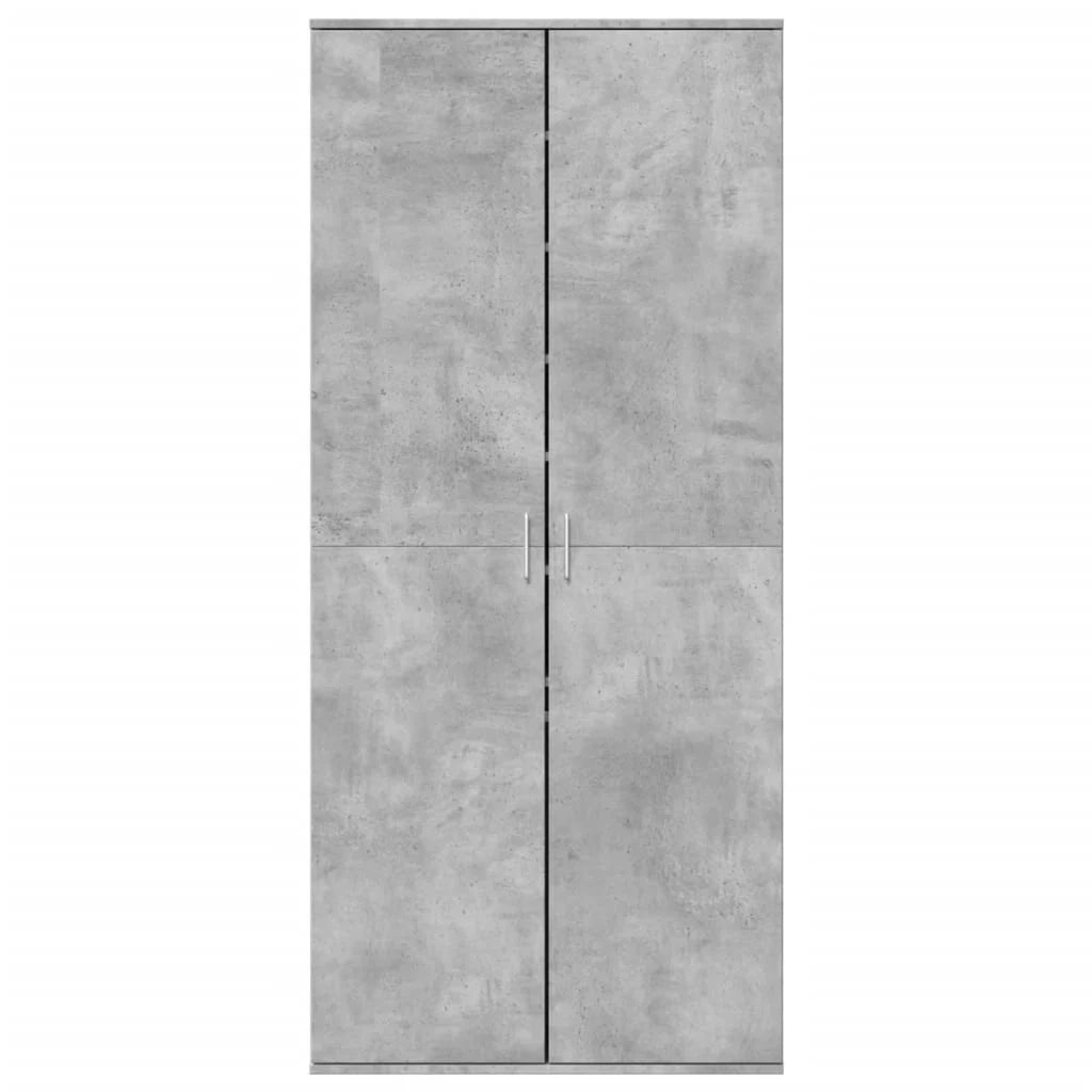Scarpiera mobile contenitore per scarpe mobile per ingresso/corridoio/soggiorno 80 x 39 x 178 cm legno ingegnerizzato grigio 02_0021856