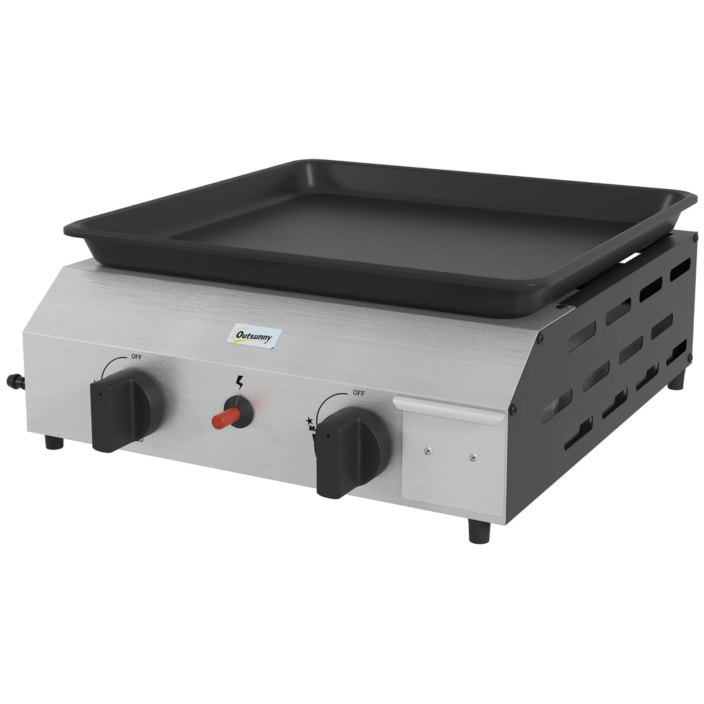 Piano cottura a gas 2 fuelli 4,8 kW ¨C Minimal ¨C 40x34 cm