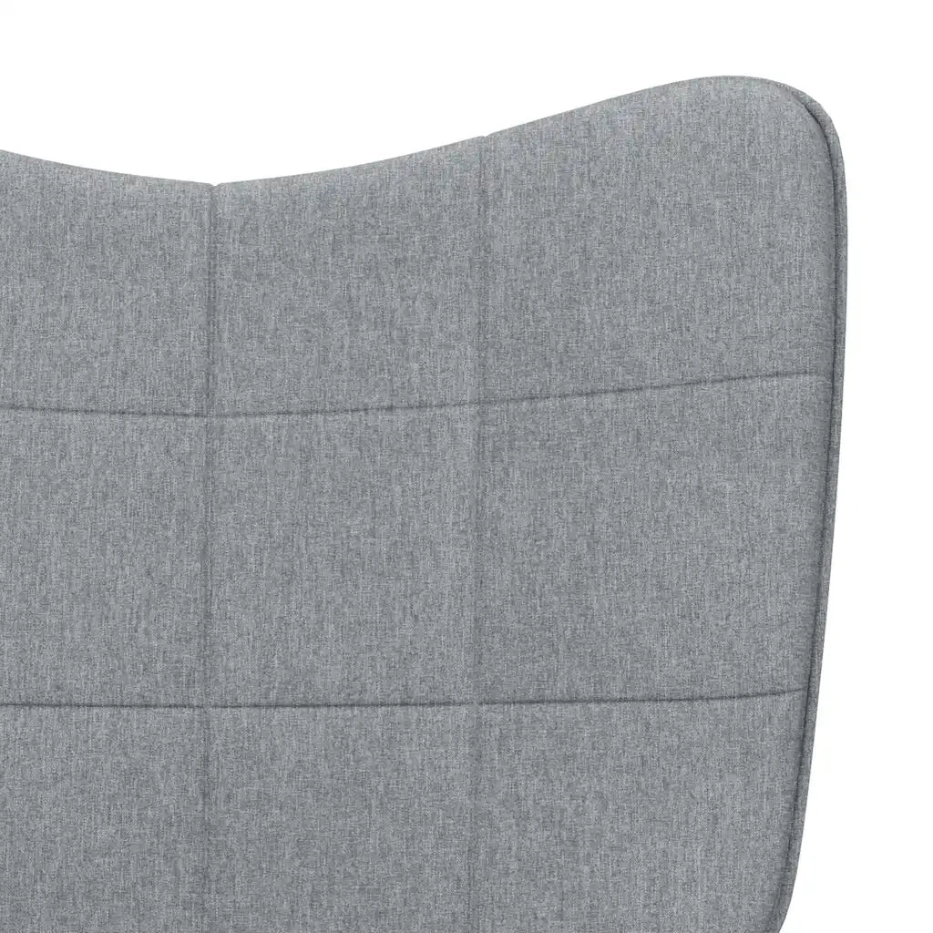 Sedia a Dondolo Grigio Chiaro in Tessuto cod mxl 52900