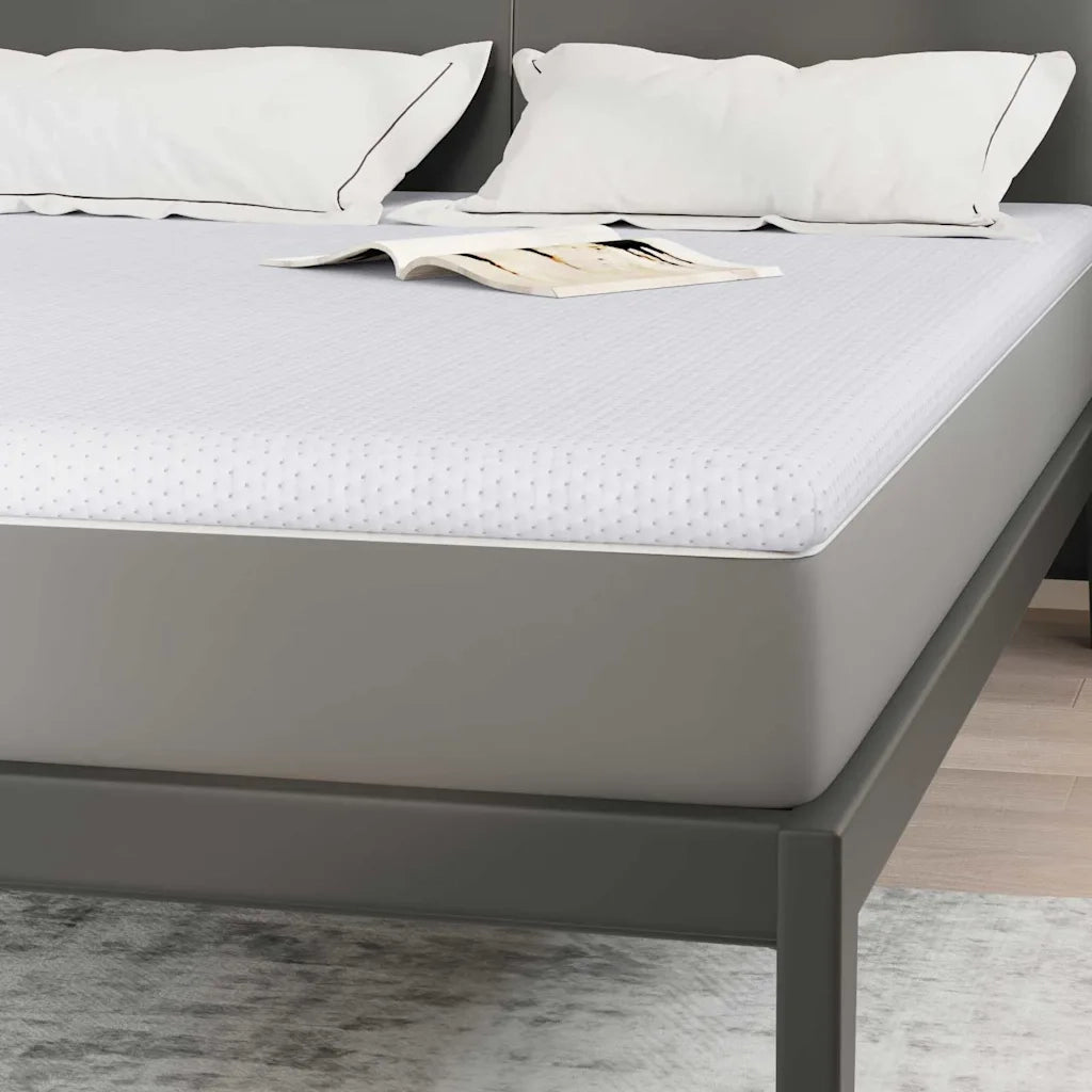 Topper per materasso Bianco 140 x 200 cm Tessuto Jacquard 4106183