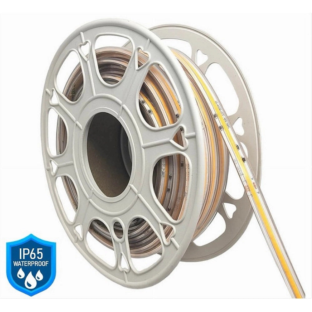 Trade Shop - Bobina 100mt Strip Led Cob 220v Esterno Ip65 Luce 3000k 4000k 6500k 220v-cob-288 - -bianco Freddo      -