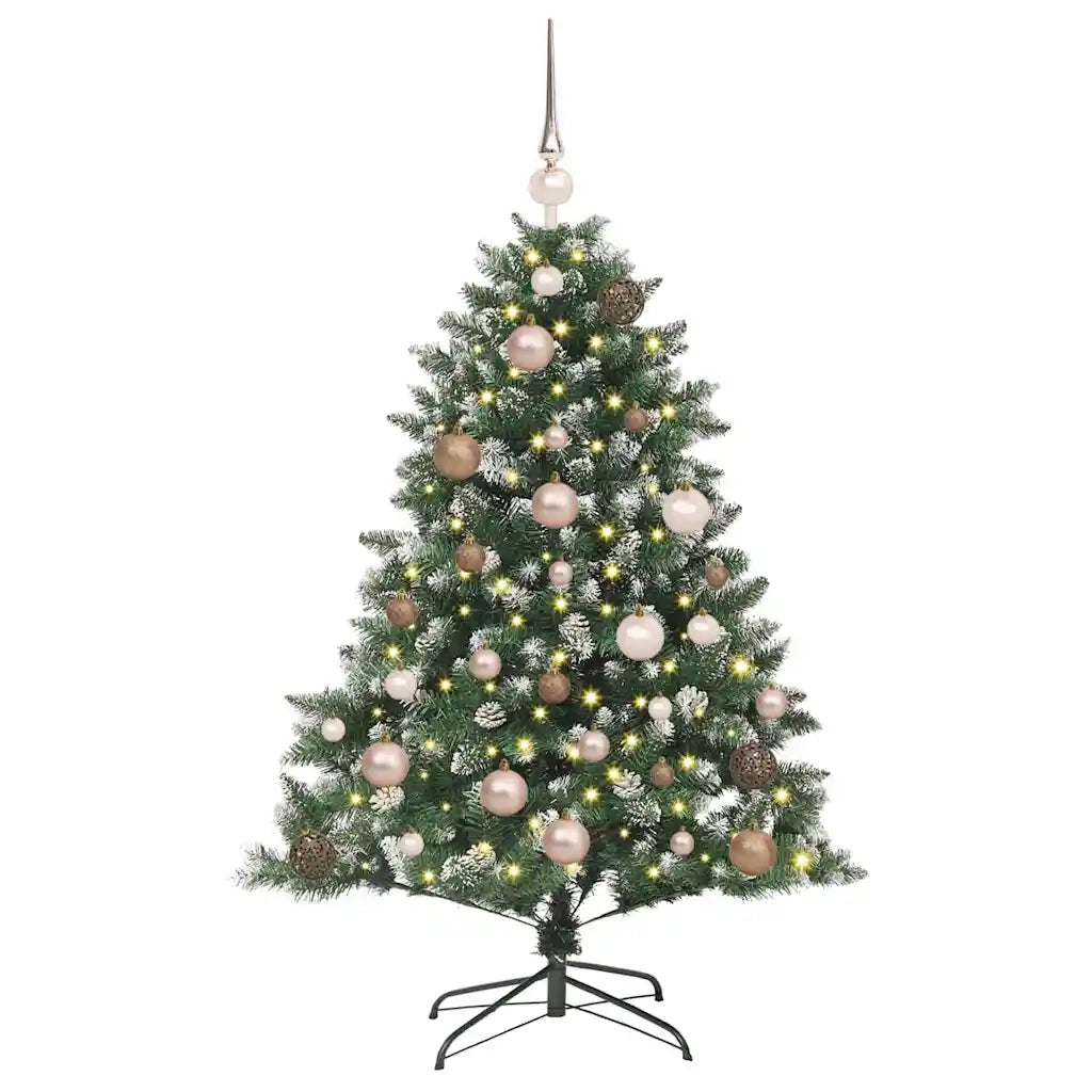 Albero di Natale artificiale con 150 LED Verde 120 cm 3395207