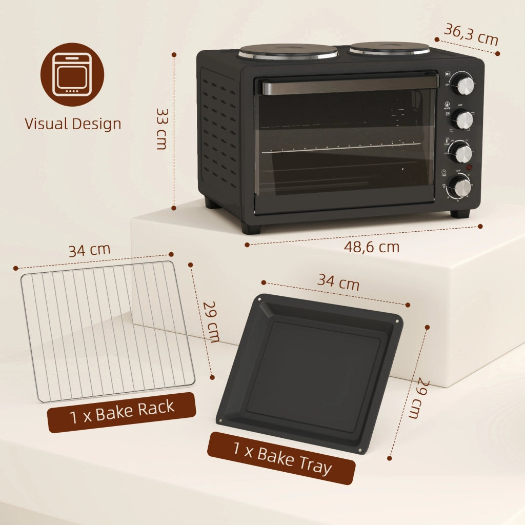 Forno Tostapane 28 L ¨C Minimal ¨C Nero